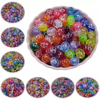 50 шт полупрозрачные алмазные цветы звезды ремесла бусины DIY для изготовления ювелирных изделий ожерелья браслета 8# 50Pcs 7mm