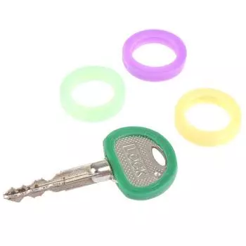 50 шт. полые разноцветные резиновые мягкие клавиши, замки, крышка, топпер, брелок, эластичный чехол One size синий