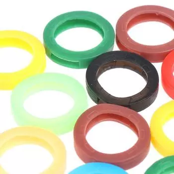 50 шт. полые разноцветные резиновые мягкие клавиши, замки, крышка, топпер, брелок, эластичный чехол 50pcs