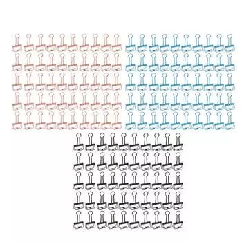 50 шт. полых металлических скрепок для документов, отчетов об испытаниях Blue