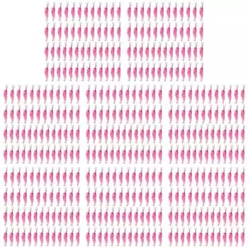 50 шт. приманки для рыбалки в соленой воде 3,5 см, мягкие светящиеся приманки в виде креветок (розовый) ?