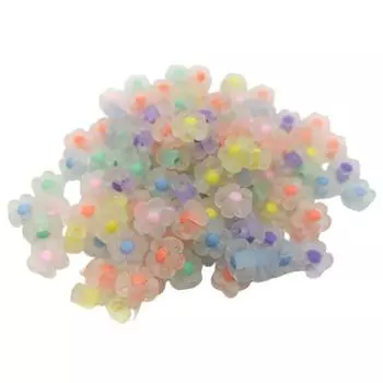 50 шт. привлекательные матовые легкие аксессуары для поделок своими руками милые мини-цветочные бусины украшения для изготовления ювелирных изделий