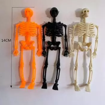 50 шт. Призрачный фестиваль скелет веселое украшение Хэллоуин фестиваль атмосфера скелет рамка для вечеринки реквизит украшение 10pcs бежевый