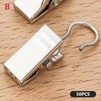 50 шт. прочные и долговечные зажимы для оконных занавесок, аксессуары для окон дома B