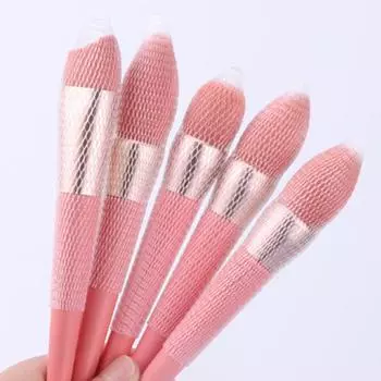 50 шт. прочные многоразовые гибкие кисти для макияжа сетчатые эластичные защитные чехлы для букетов для дома белый