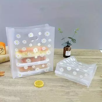 50 шт. прочный пластиковый пакет для покупок мини прозрачные пакеты для печенья упаковка для торта Рождество snowflake