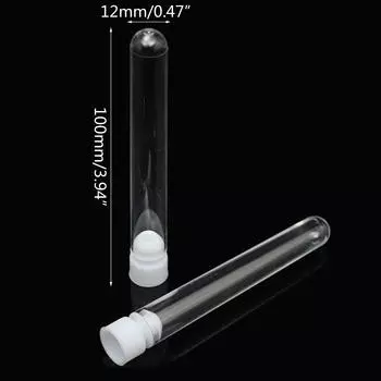 50 шт. Профессиональный набор центрифужных пробирок с герметичными крышками, прозрачный лабораторный контейнер для тестирования, пластиковые пробирки для школьных лабораторий