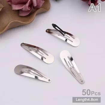 50 шт. простые металлические заколки для волос, серебро, золото, черный зажим Bb, сделай сам, ручная работа, головные уборы для девочек A1