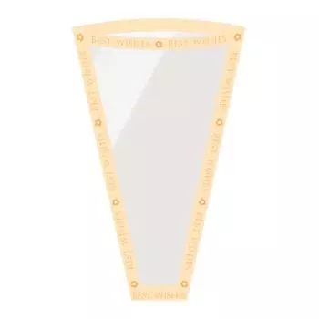 50 шт. Прозрачные пакеты для упаковки цветов Сладкое сердце Цветочные Розовые Подарочные пакеты Декор для комнаты оранжевый