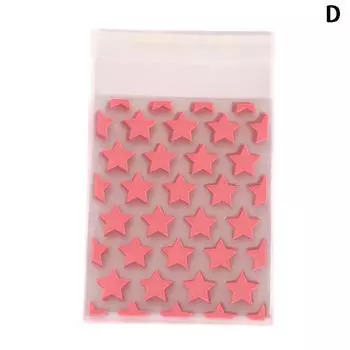 50 шт. Прозрачные пластиковые пакеты-звездочки для ювелирных изделий с самоклеящейся полоской, пакеты для конфет, держатели для карточек, пакеты для хранения фотографий и анимации, подарочные пакеты