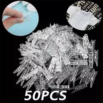 50 шт. прозрачные зажимы прозрачный