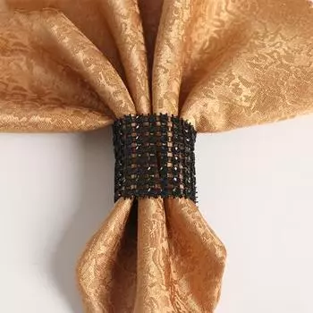 50 шт., пряжка для салфеток, блестящее кольцо для салфеток со стразами, многоразовая застежка, лента, держатель для полотенец для свадебных вечеринок, домашний декор темно-розовый