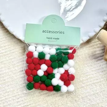 50 шт. пушистые шарики-помпоны из макарон 1 см, разноцветные помпоны, мягкие пушистые шарики, товары для рукоделия, товары для украшения своими руками