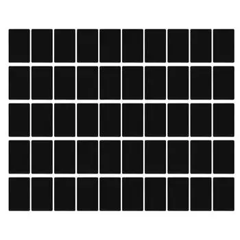 50 шт. пустая визитная карточка из алюминиевого сплава, легкая долговечная портативная визитная карточка для гравировки