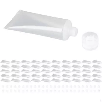 50 шт. пустой косметический тюбик, прозрачный контейнер для дорожных контейнеров iletries 10gScrew