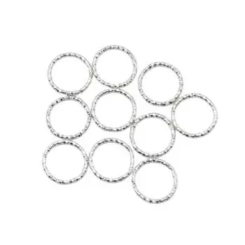 50 шт. Разъемные кольца-круги для волос, шармы, манжеты-клипсы, аксессуары для волос для плетения кос, бусины для дредов серебряный