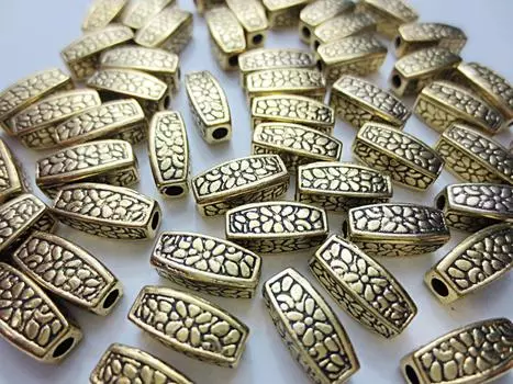 50 шт. разделительные бусины Kinkobi кубической формы 12 мм металлические детали Huey H1065 для поделок