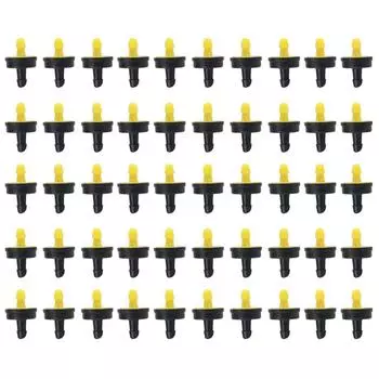 50 шт. Регулируемый расход компенсирующий давление ирригационные разбрызгиватели полив капельница эмиттер