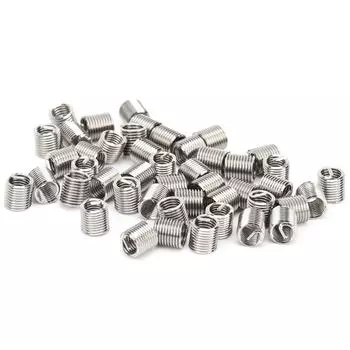 50 шт. Резьбовые вставки Внутренняя Наружная Переходная гайка Инструмент для ремонта Стальная проволока Крепеж 10322D