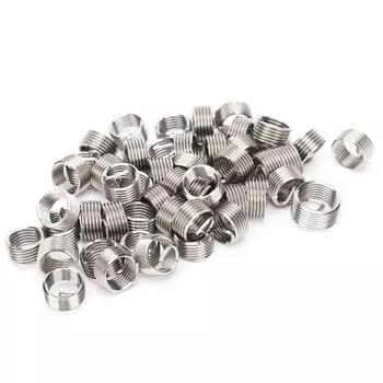 50 шт. резьбовых вставок, наружная и внутренняя резьба, инструмент для ремонта гайки, крепеж из нержавеющей стали M10x1.252D