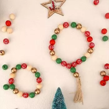 50 шт. Романтическая рождественская елка, украшение, браслет, ожерелье своими руками, аксессуары из бисера ручной работы