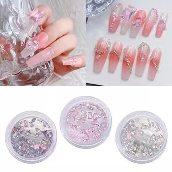 50 шт. роскошные циркониевые подвески для ногтей стразы для украшения ногтей ювелирные изделия своими руками роскошные подвески для украшения ногтей часть белый