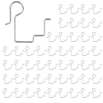 50 шт. рождественские крючки для гирлянд из нержавеющей стали, наружные крючки для водостоков, вешалка для светильников, металлический крючок для палаток, прочный