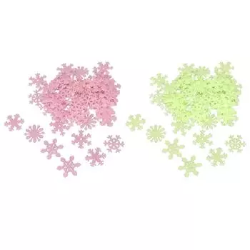 50 шт. Рождественские светящиеся наклейки на стену, светящиеся наклейки на стену, подарки, украшения на Рождество, гостиная, спальня Pink