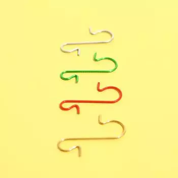 50 шт., рождественские украшения, металлические S-образные крючки, держатели, елочный шар, подвеска серебряный