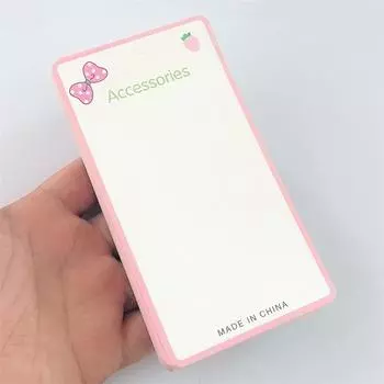 50 шт. розовых бантов, демонстрационных карточек для зажима для волос, бумажных карточек, головных уборов, украшений для волос, сделай сам, упаковка из картона