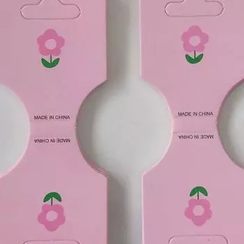 50 шт. розовый цветок складной упаковочный картон для ожерелья ручной работы браслет головной убор повязка на голову дисплей карты розничная торговля подвесные этикетки