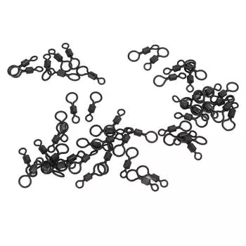 50 шт. Рыболовные бочкообразные подшипниковые вертлюги с высокой прочностью на разрыв из нержавеющей стали