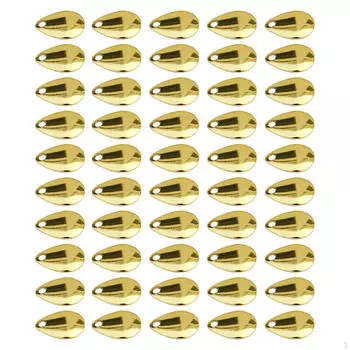 50 шт., рыболовные лезвия, снасти для изготовления приманок, прочные снасти «сделай сам», спиннербейты для окуня, краппи Silver 15mm