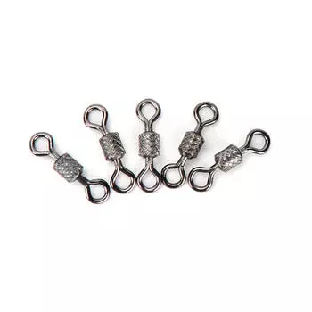 50 шт. рыболовные вертлюги накатной соединитель подшипник вертлюг рыболовные крючки аксессуары