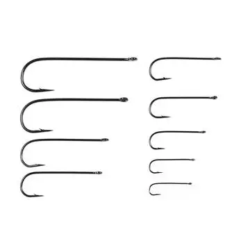 50 шт., Рыболовный крючок Aberdeen с длинным хвостовиком, соленая пресная вода, рыболовные крючки, Sabiki Rig Streamer Fly Hook, размер 10 4 2 2/0 3/0