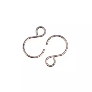 50 шт. S-образный крючок, кольцо-соединитель, серебряные бусины и люстры, аксессуары, подвесное кольцо-подвеска
