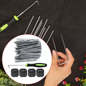 50 шт. садовые колья, ландшафтные скобы, штифты для дерна, газон для ограждения подполья Large