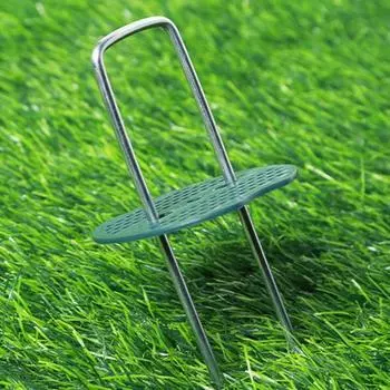 50 шт. садовых колышков из оцинкованной стали U-образные ландшафтные колышки устойчивые к ржавчине многоразовые