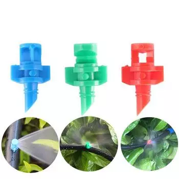 50 шт. садовый полив ирригационный рефракционный распылитель для распыления воды с резьбовым соединением 50pcs синий