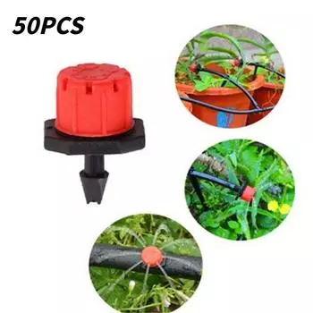 50 шт. садовый регулируемый микрокапельный полив с защитой от засорения 50PCS