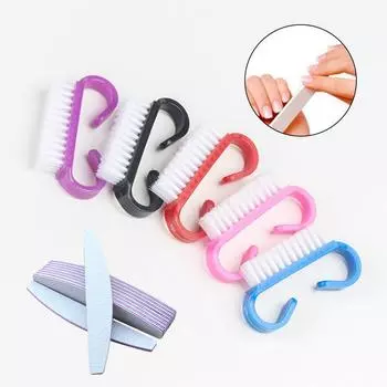 50 шт., щетка для пыли для ногтей, мягкий инструмент для очистки ногтей, инструмент для удаления пыли, маникюра, педикюра, инструменты для удаления пыли 50pcs красный