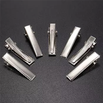 50 шт. серебряные плоские металлические заколки для волос зубчатые плоские заколки для волос металлические шпильки 3.2cm серебряный