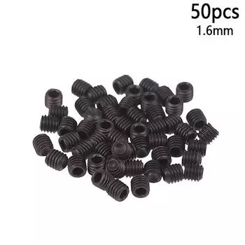 50 шт. шестигранный винт с головкой под торцевой ключ 1,5 мм 1,6 мм игольчатые винты три нити оверлок швейная машина 1.6mm