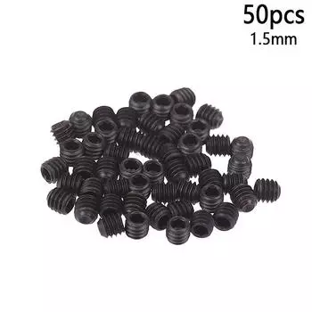 50 шт. шестигранный винт с головкой под торцевой ключ 1,5 мм 1,6 мм игольчатые винты три нити оверлок швейная машина 1.5mm