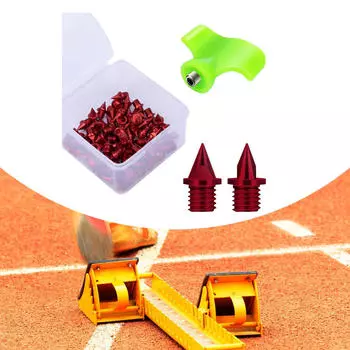 50 шт. шипов для замены кроссовок для прочной и полевой обуви для бега красный