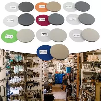 50 шт. шлифовальных дисков зернистостью 800-10000, наждачная бумага из карбида кремния, полировальная подложка