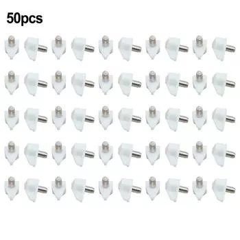 50 шт. шпильки для полок белого шкафа, гибкие для шкафа