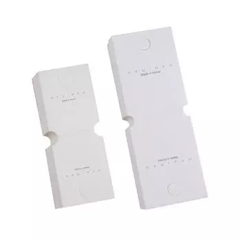50 шт. складных бирок для подвешивания, картонная упаковка, белая бирка для подвешивания, для демонстрации ювелирных изделий, подвесных браслетов, сережек, брелоков, заколок для волос, резинок для волос as the picture