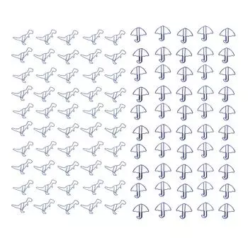 50 шт. Скрепки для бумаги с сильным зажимом, гальванический процесс, цветные скрепки для скрапбукинга Dinosaur