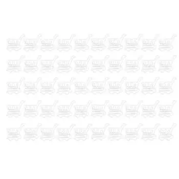 50 шт. скрепок для бумаги, белые, в форме тележки для покупок, маленькие, прочные, металлические скрепки для офиса и дома D